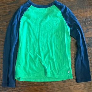 GAP Green and Navy Long Sleeve Kids Tee